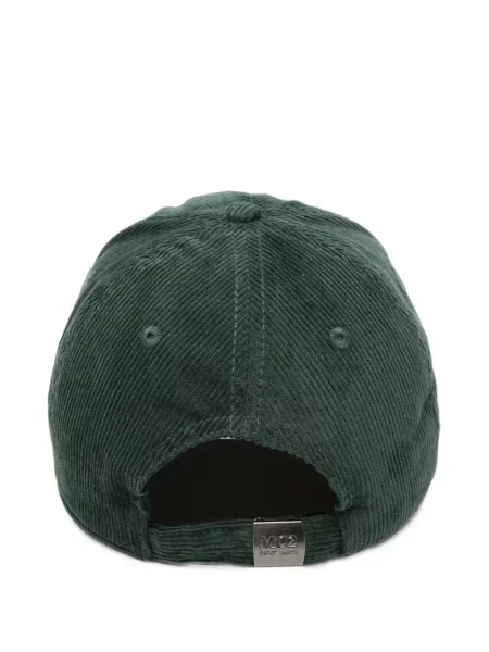 Șapcă Mc2 Saint Barth cu broderie de catifea cord verde
