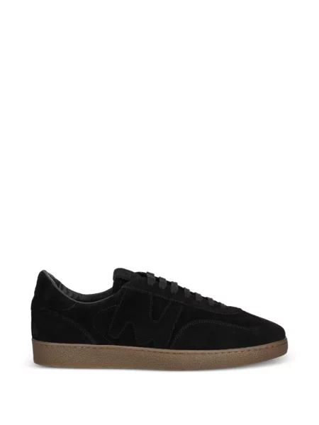 Bőr sneaker Msgm autogrammal fekete