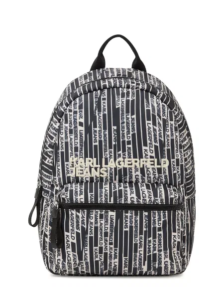 KARL LAGERFELD JEANS Nahrbtnik / črna / bela bež