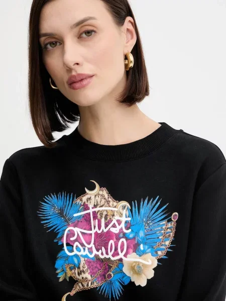Свитер Just Cavalli с принтом черный