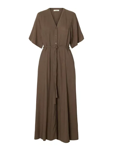 SELECTED Rochie SLFVIVA ciocolatiu