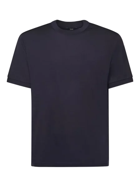 Tricou Herno de lână cu decolteu rotund albastru