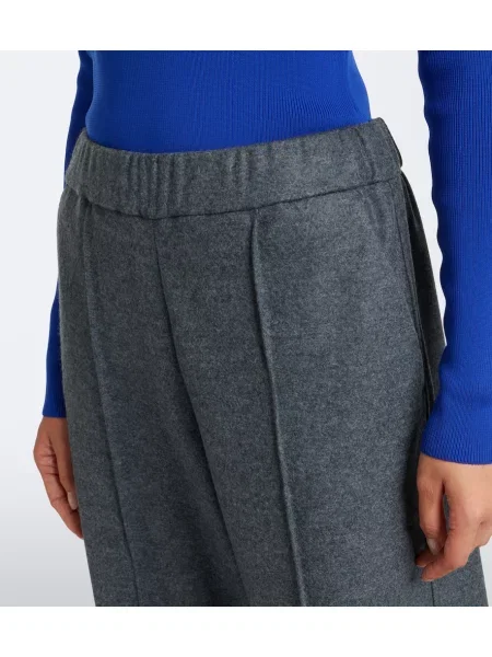 Pantaloni Jil Sander de lână gri