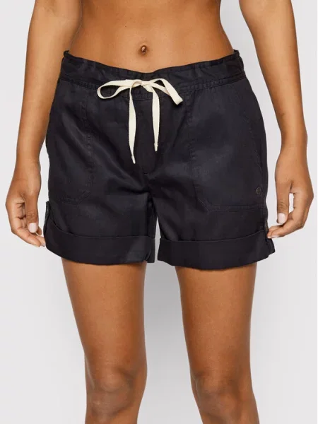 Kratke hlače iz tkanine Roxy črna