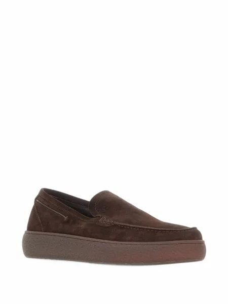 Pantofi loafer Fabi cu autograf maro