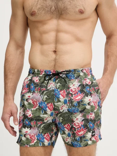 BOSS Pantaloni scurți de baie bărbătești Piranha verde