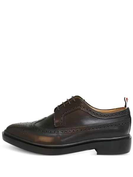 Fűzős csipkés brogue cipő Thom Browne barna