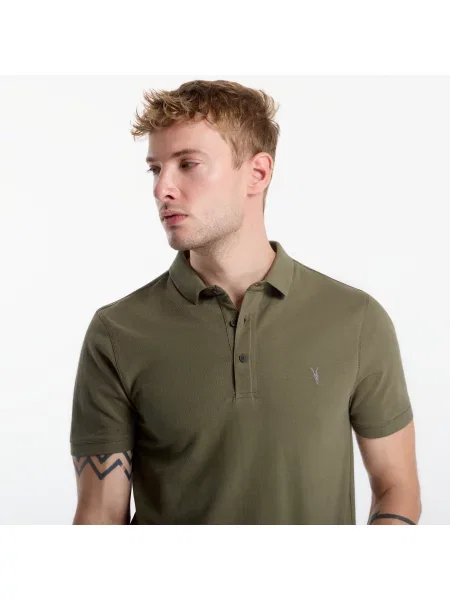 Тениска AllSaints Reform Ss Polo Wild Green L зелено