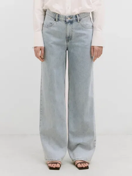 EDITED Pantaloni Maleah denim albastru