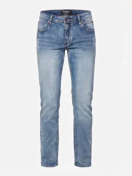 KOROSHI Jeans deschis albastru