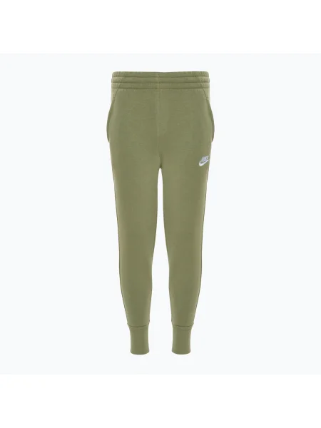 Детски панталон Nike Sportswear Club Fleece oil green/ oil green/ white бяло