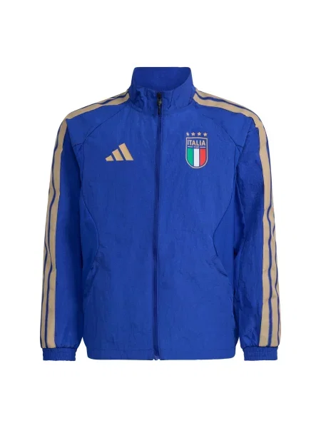 ADIDAS PERFORMANCE Αθλητικό μπουφάν Italien Anthem ρουά / χρυσοκίτρινο μπλε