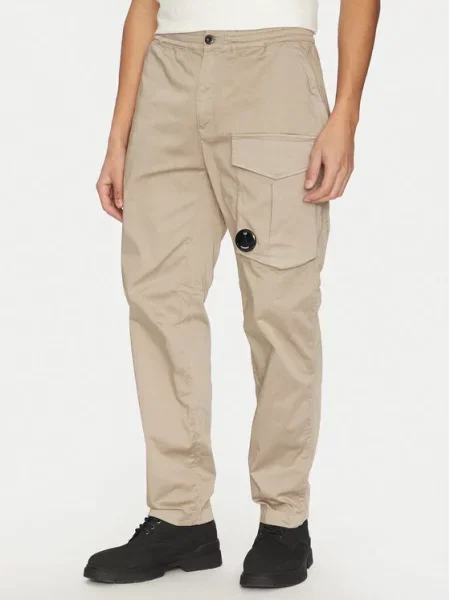 C.P. Company Kalhoty z materiálu béžová