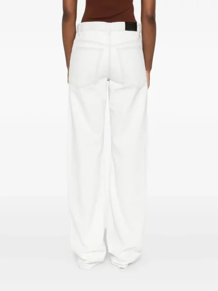 Blugi drepți Calvin Klein Collection alb