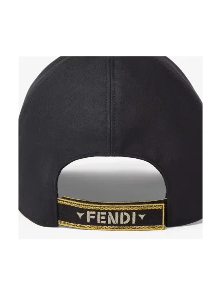 Czapka z daszkiem Fendi czarna