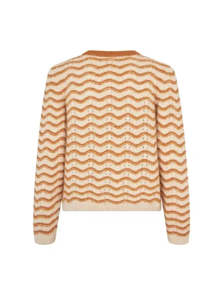 Dzianinowy sweter Lollys Laundry beżowy