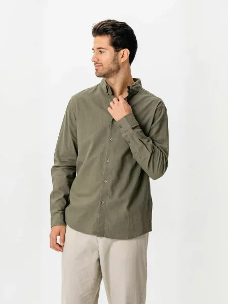 TEESHOPPEN Cămașă Linen Blend mai multe culori