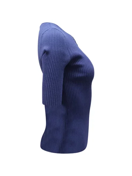 Top Altuzarra tricotate albastru