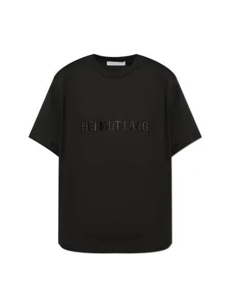 Koszulka Helmut Lang z logo czarna