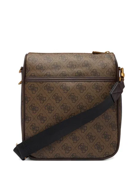 Crossbody torba Guess s autogramom smeđa