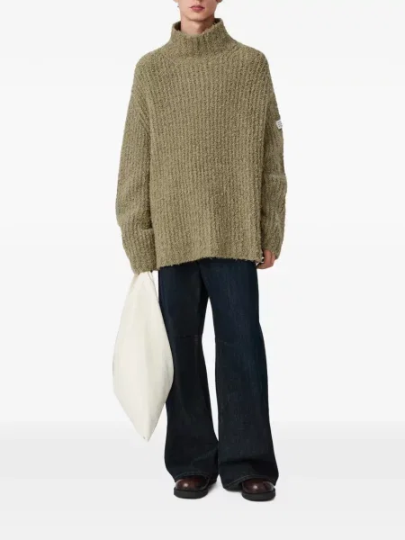 Плетена водолазка Mm6 Maison Margiela зелено