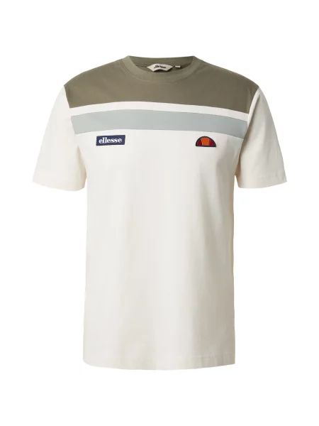 ELLESSE Tricou Vignola kaki / verde pastel / murdar alb