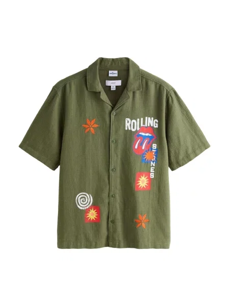 Next Cămașă Rolling Stones albastru / verde / roșu alb