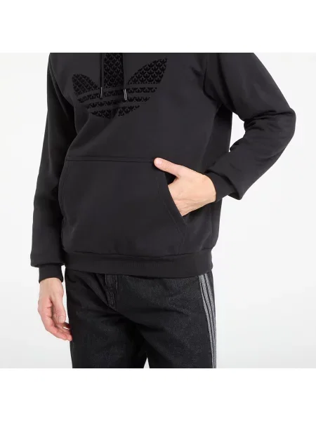 Суитшърт adidas Monogram Infill Hoodie Black S черно