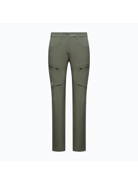 Softshellové kalhoty Salewa Puez DST Cargo faded green zelené