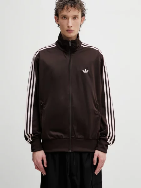 Adidas Originals FIREBIRD TT dukserica na zakopčavanje za muškarce smeđa