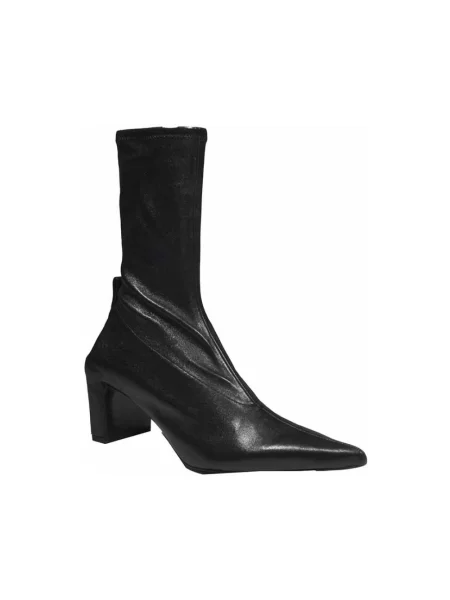 Botki Jil Sander zamszowe czarne