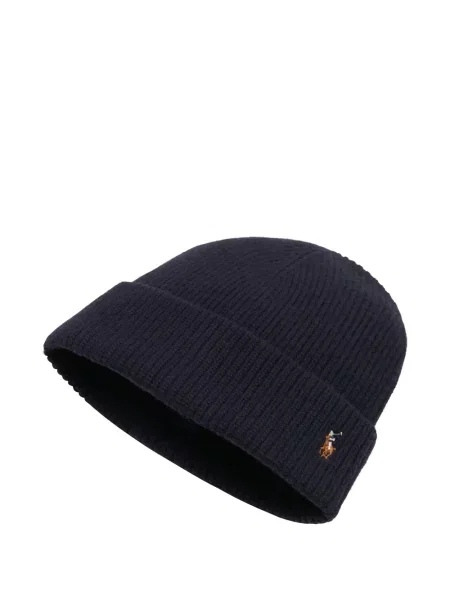 Поло тениска Polo Ralph Lauren бродирана с кръгло деколте с пейсли десен синьо