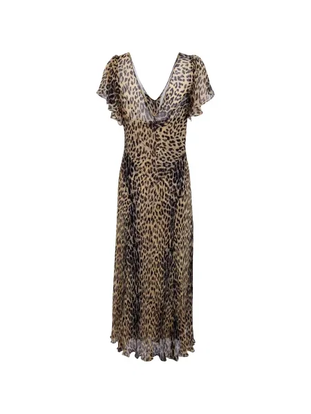 Rochie maxi Rixo cu imagine cu model leopard