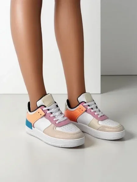 Sneakerși Resti alb