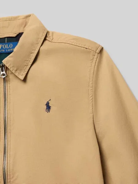 Kurtka blouson z czystej bawełny w kroju regular fit model BAYPORT' Polo Ralph Lauren Teens beżowa