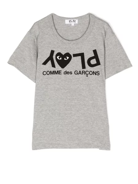 Koszulka dziecięca Comme Des Garcons Play szara