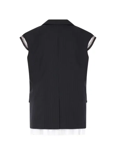 Vestă Sacai cu dungi negru