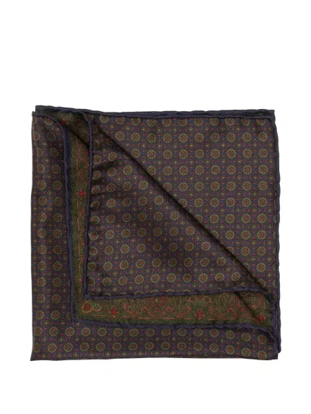 Reversibil cravată Elizabetta cu imagine cu model paisley albastru