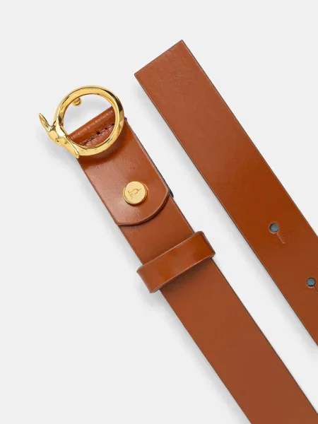 Кожаный ремень Trussardi с ремешками