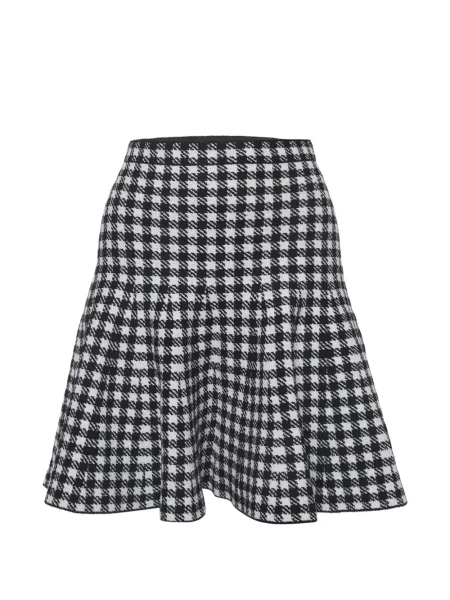 Fusta mini Sandro tricotate cu model pepito negru