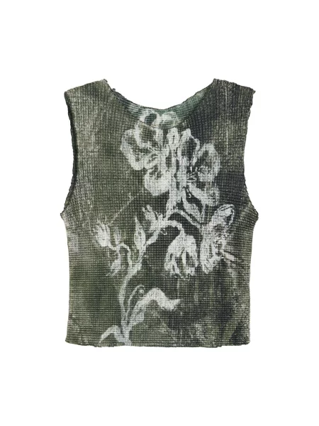 Desigual Tricou oliv alb