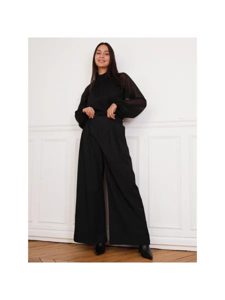 Hlače La Modeuse crna