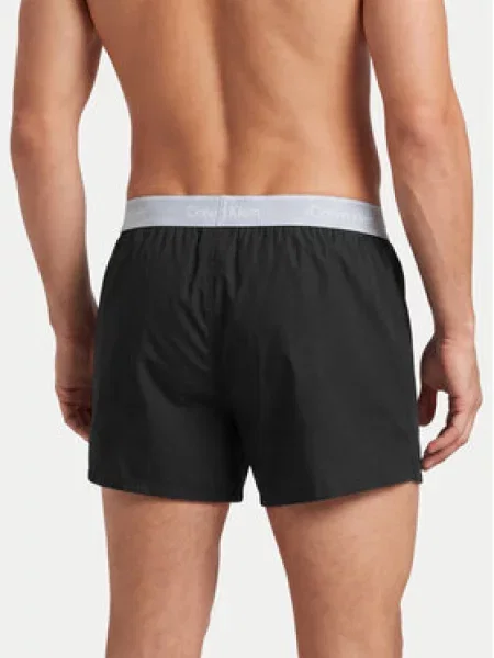 Calvin Klein Underwear Boxer trumpikės azuro / pilka / burgundiško vyno juoda