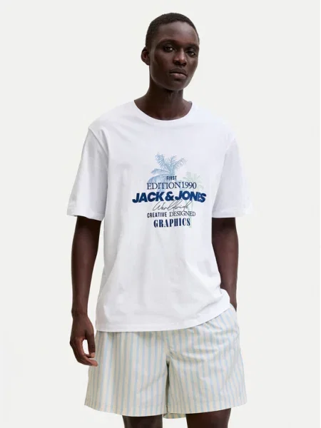 Jack & Jones T-Shirt Gradient Print λευκό