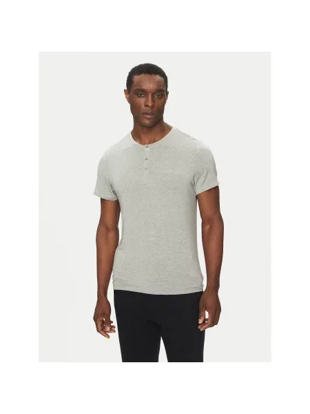 Calvin Klein Underwear Majica Henley Regular Fit siva