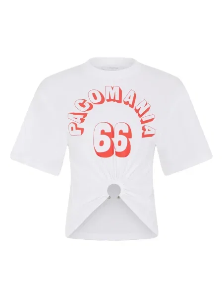 Koszulka Rabanne z nadrukiem biała