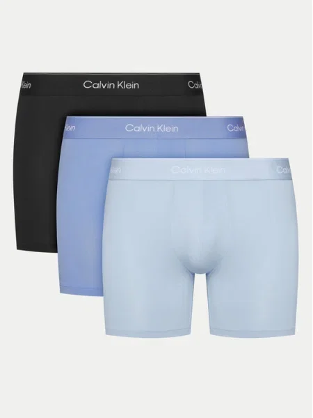Calvin Klein Underwear Boxerky azúrová / nebesky modrá / čierna biela