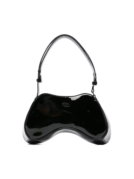 Torebka skórzana Diesel skórzana czarna