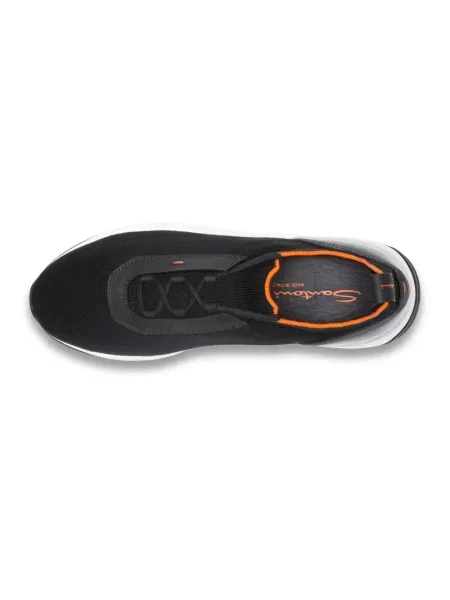 Sneakersy Santoni zamszowe czarne
