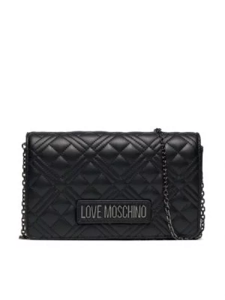 Pisemska torbica Love Moschino črna